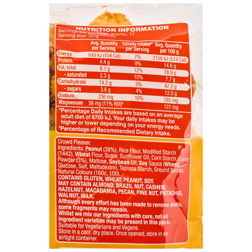 Ingredients 1, Curry Nut Mix 500g