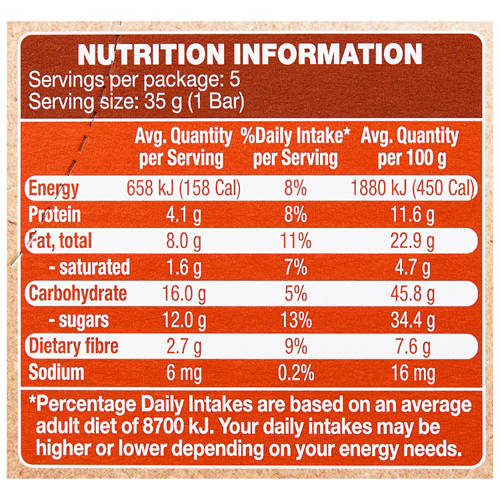 Nutrients 1, Cashew & Date Paleo Bar 175g