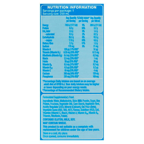 Nutrients 1, Vanilla Liquid Breakfast 6 Pack 250ml