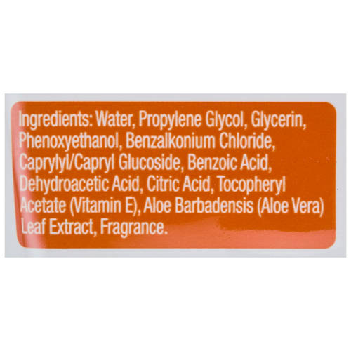 Ingredients 1, Assorted Antibacterial Wipes 40 Pack