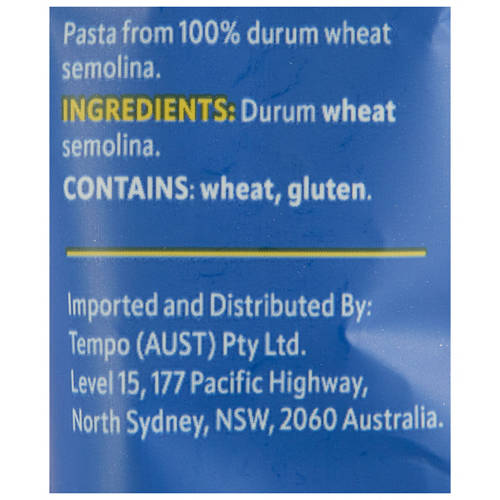 Ingredients 1, Orzo Pasta 500g