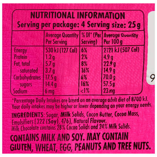 Nutrients 1, Bilby 100g