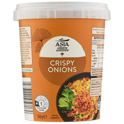 Front shot 2, Crispy Onions 150g