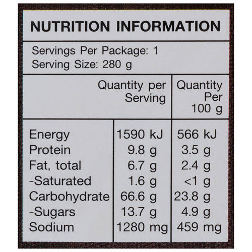 Nutrients 1, Peanut Satay Noodle Box 280g