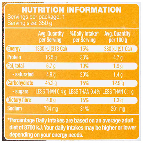Nutrients 1, Malaysian Style Beef Curry 350g