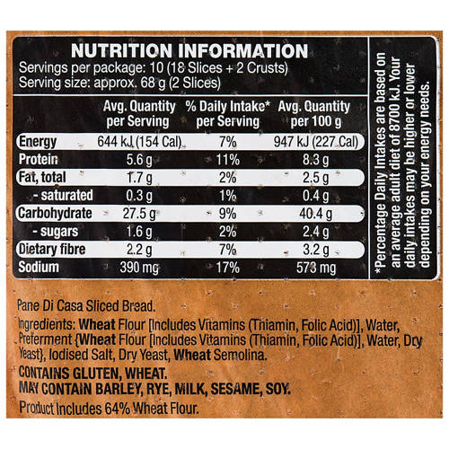Nutrients 1, Pane Di Casa 680g