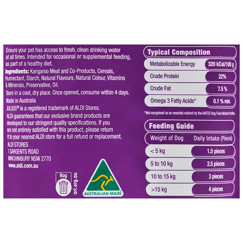 Ingredients 1, Kangaroo Jerky Strips 500g