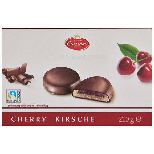 Front shot 2, Finest Marzipan Rounds Plum in Medeira 210g