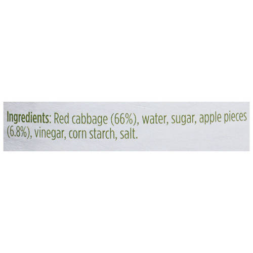 Ingredients 1, Red Cabbage with Apples 355g