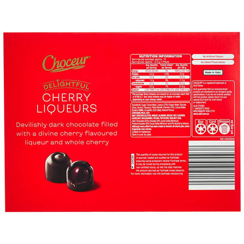 Front shot 3, Delightful Cherry Liqueurs 200g
