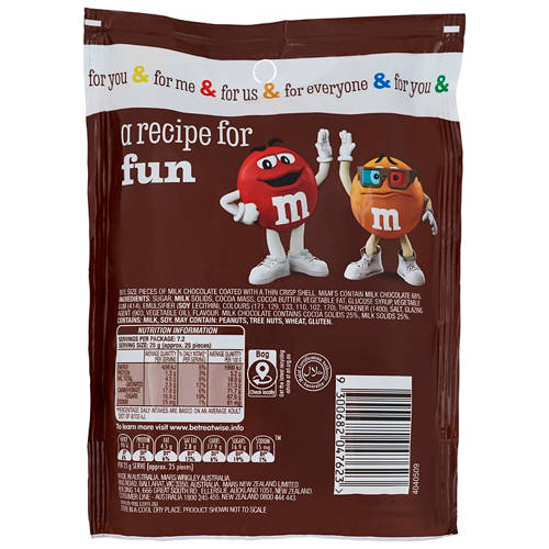 Front shot 2, Milk Chocolate M&Ms 180g