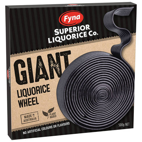Front shot 2, Giant Liquorice Wheel 500g