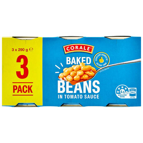 Front shot 2, Baked Beans 3 x 290g