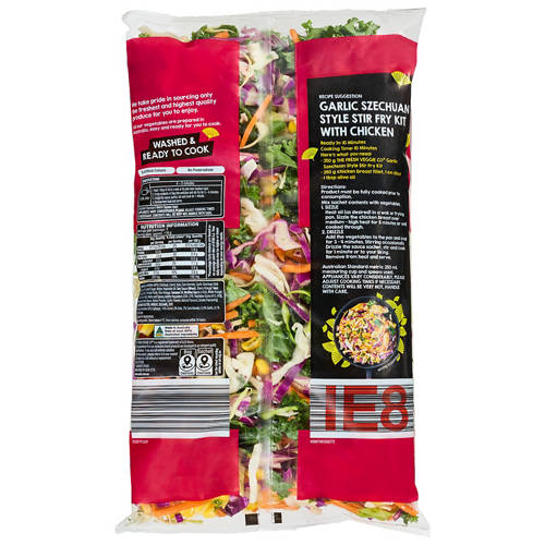 Front shot 2, Garlic Szechuan Stir Fry Kit 350g