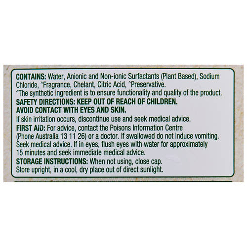 Ingredients 1, Geranium & Mint Dishwashing Liquid 500ml
