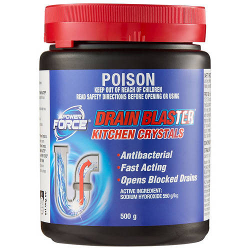 Front shot 2, Drain Cleaner Crystals 500g Assortment