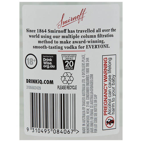 Nutrients 1, Vodka 700ml