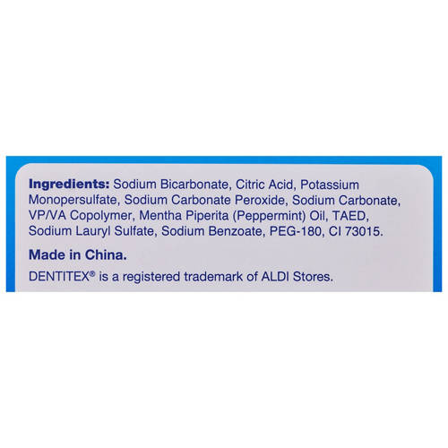 Ingredients 1, Denture Cleaning Tablets with Denture Brush