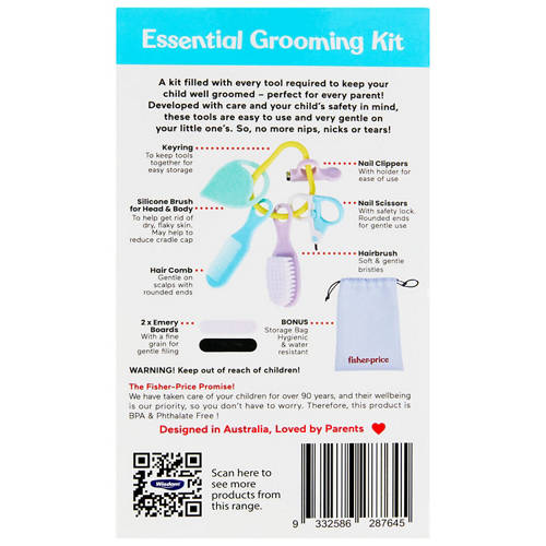 Front shot 3, Baby Grooming Essentials Kit 8 Piece