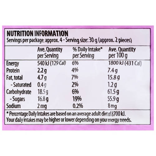 Nutrients 1, Torroncini Con Mandorle Mini Soft Nougat Almonds and Cranberries 130g