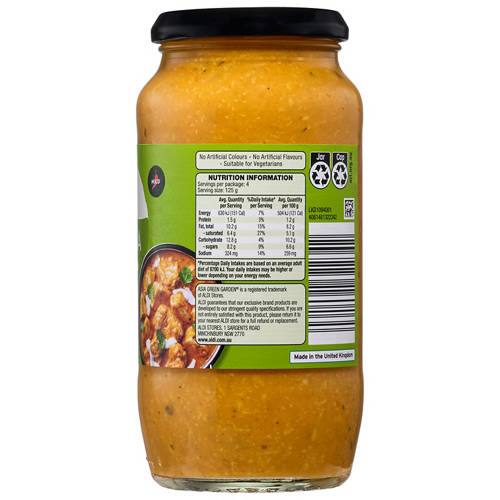 Front shot 2, Indian Simmer Sauce Korma 500g