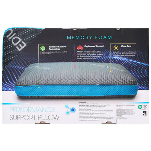 Front shot 4, Performance Memory Foam Support Pillow - Medium