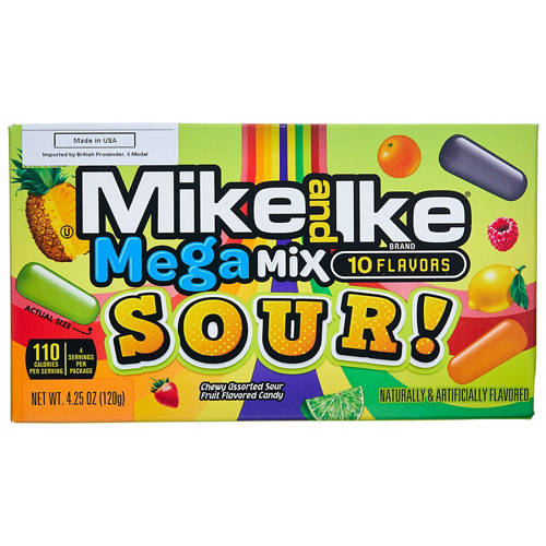 Front shot 2, Mike and Ike Assorted Sour 120g