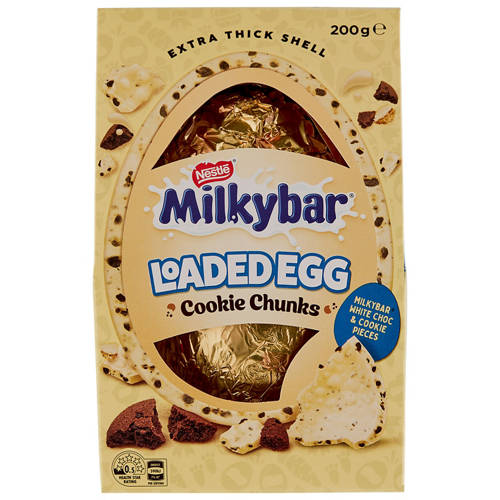 Front shot 2, Milkybar Cookie Chunks Loaded Eggs 200g