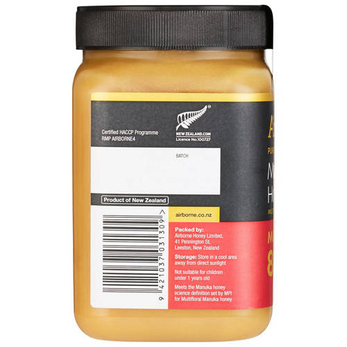 Front shot 3, Manuka Creamed Honey MGO88+ 500g