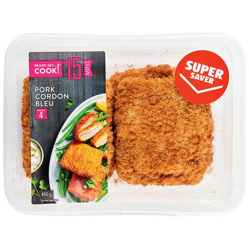 Front shot 1, Pork Cordon Bleu 480g 4 Pack