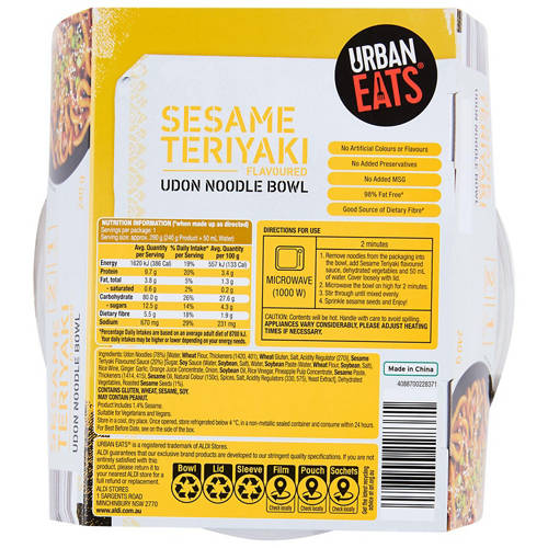 Front shot 3, Noodle Bowls 240g Teriyaki