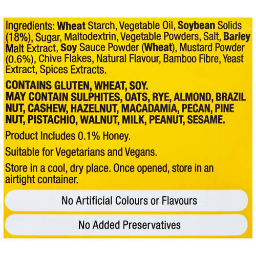 Ingredients 1, Honey Mustard Soy Crisps 200g
