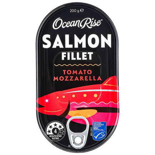 Front shot 2, Salmon Fillet Tomato Mozzarella 200g