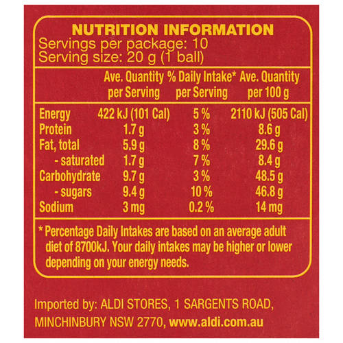 Nutrients 1, Mozartkugeln 200g