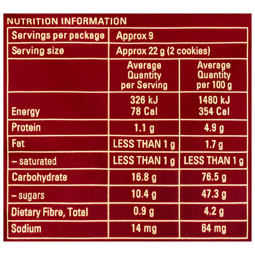 Nutrients 1, Pfeffernusse Soft Gingerbread Cookies 200g