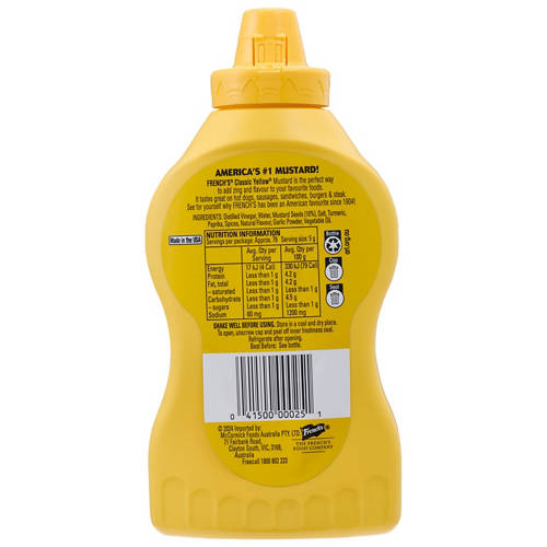 Front shot 2, Yellow Mustard 396g