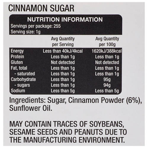 Nutrients 1, Baking Spices 255g-290g