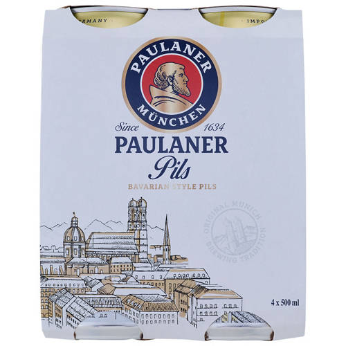 Front shot 2, Pilsner 4 Pack 500ml