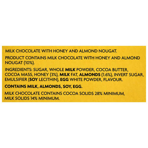 Ingredients 1, Chocolate 340g