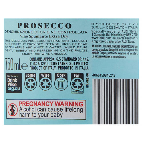 Front shot 3, Prosecco DOC