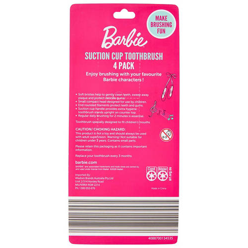 Front shot 2, Kids Licensed Toothbrush 4 Pack