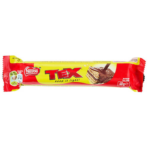 Front shot 2, Tex Chocolate Bar 40g