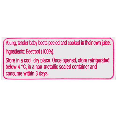 Nutrients 1, Prepacked Beetroot  250g