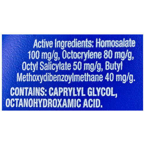 Ingredients 1, Kids Sunscreen SPF 50+ 250ml