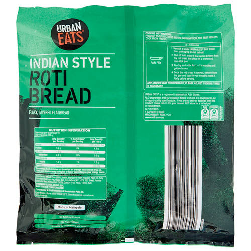 Front shot 2, Roti Bread 8 Pack 640g