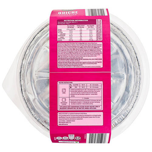 Front shot 2, Quiche Lorraine 700g