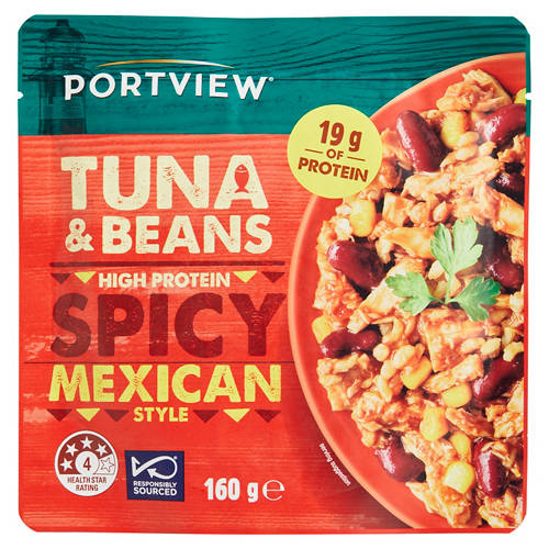 Spicy Mexican Style Tuna With Beans 160g Product Image Front shot 01