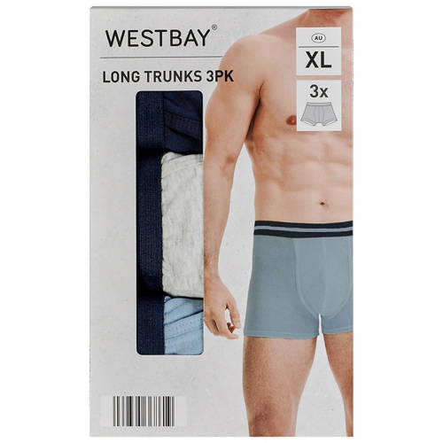 Front shot 2, Mens Long Trunks 3 Pack