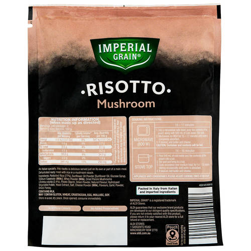 Front shot 2, Mushroom Risotto 170g