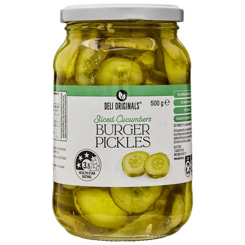 Front shot 2, Burger Pickles 500g